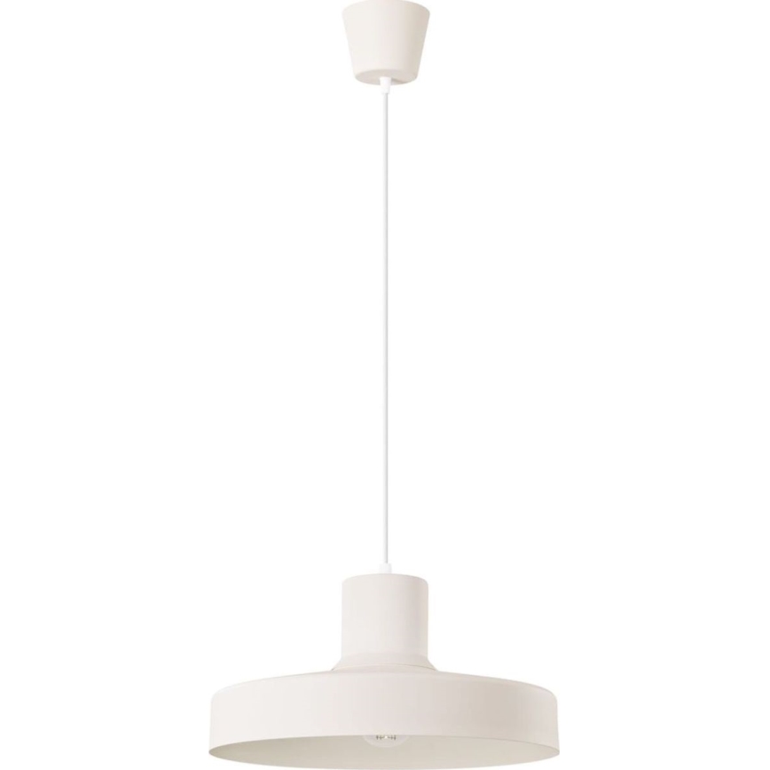Lámpara colgante BILO 1xE27/15W/230V diá. 35 cm color crema