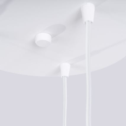 Lámpara colgante HALO 3xG9/8W/230V diá. 25 cm blanco