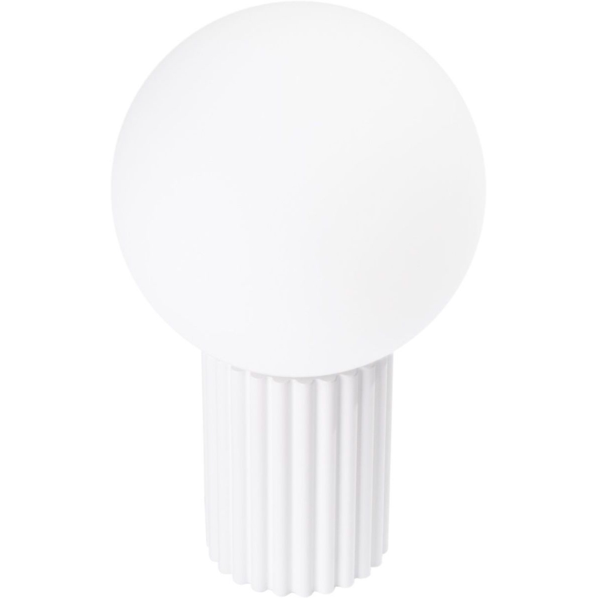 Lámpara de mesa HALO 1xG9/8W/230V diá. 12 cm blanco