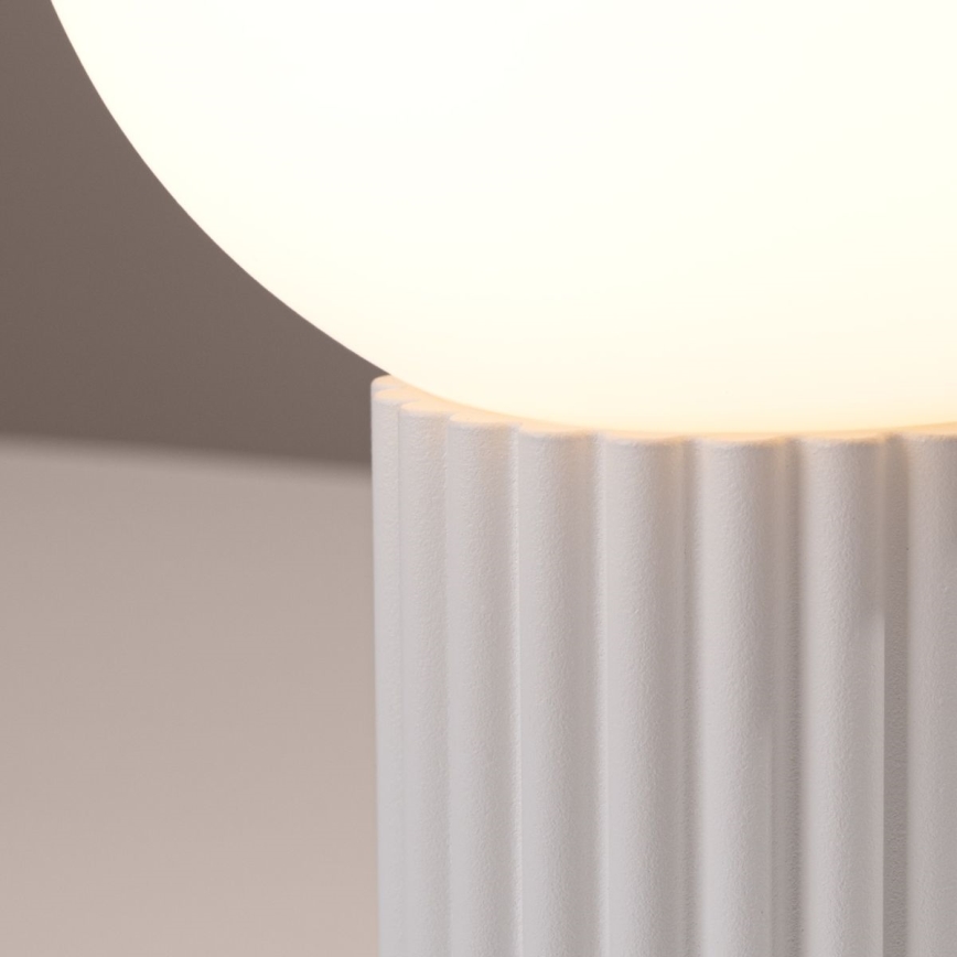 Lámpara de mesa HALO 1xG9/8W/230V diá. 12 cm blanco