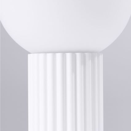 Lámpara de mesa HALO 1xG9/8W/230V diá. 12 cm blanco