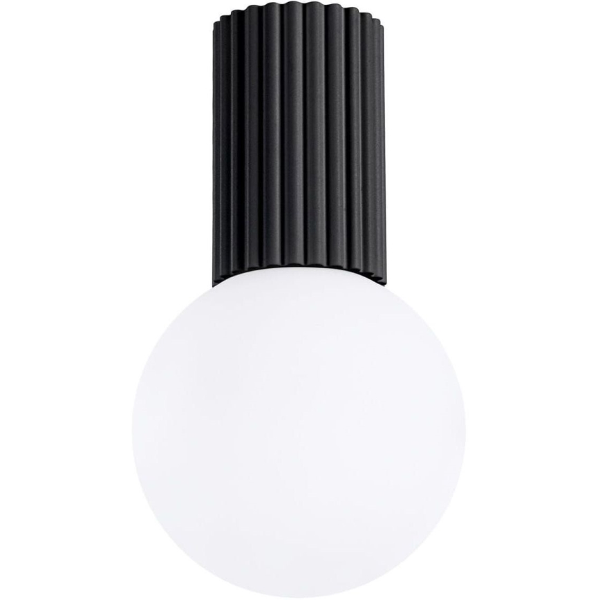 Plafón de baño HALO 1xG9/8W/230V diá. 12 cm IP44 negro