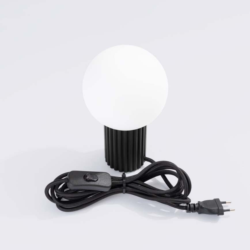 Lámpara de mesa HALO 1xG9/8W/230V diá. 12 cm negro