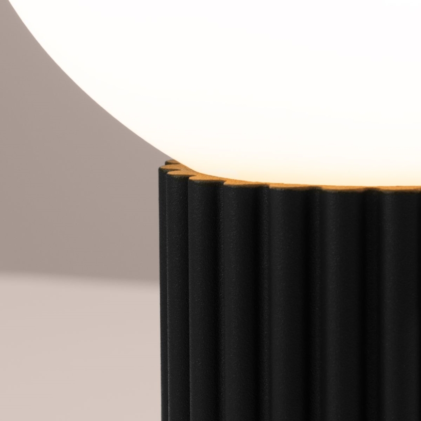 Lámpara de mesa HALO 1xG9/8W/230V diá. 12 cm negro