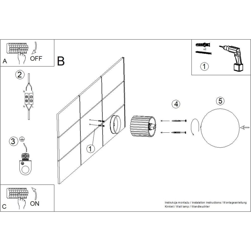 Aplique de baño HALO 1xG9/8W/230V diá. 12 cm IP44 color crema
