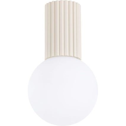 Plafón de baño HALO 1xG9/8W/230V diá. 12 cm IP44 color crema