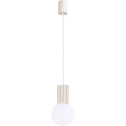 Lámpara colgante HALO 1xG9/8W/230V diá. 12 cm color crema