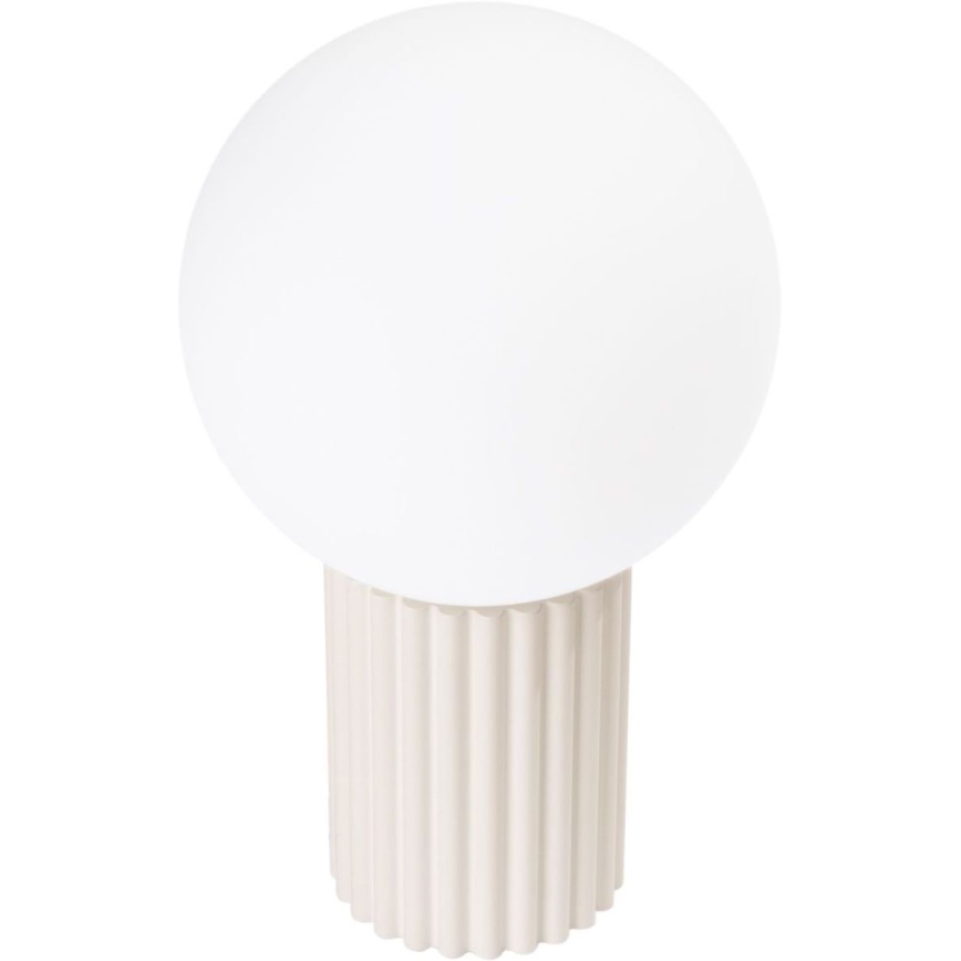 Lámpara de mesa HALO 1xG9/8W/230V diá. 12 cm color crema