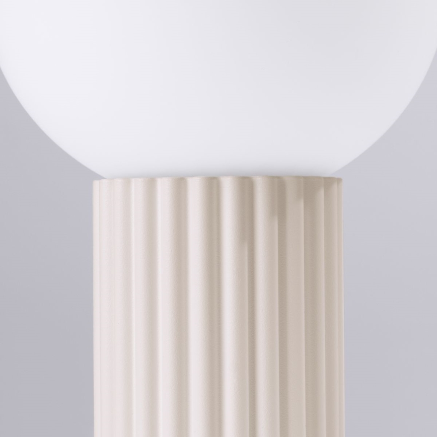 Lámpara de mesa HALO 1xG9/8W/230V diá. 12 cm color crema