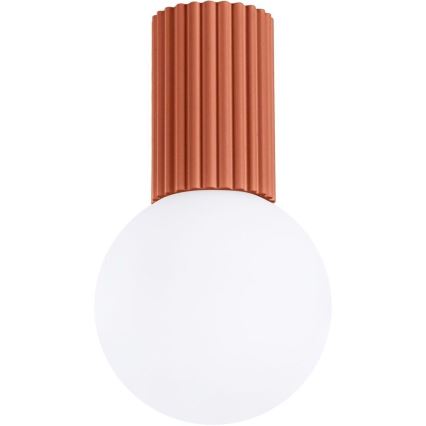 Plafón de baño HALO 1xG9/8W/230V diá. 12 cm IP44 naranja