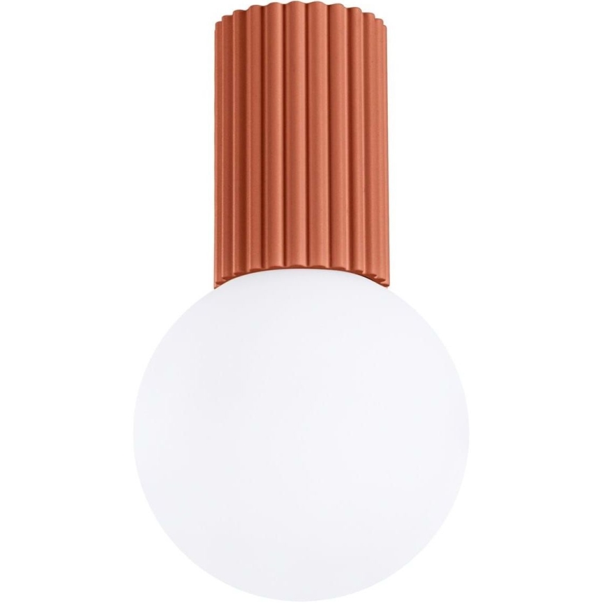 Plafón de baño HALO 1xG9/8W/230V diá. 12 cm IP44 naranja