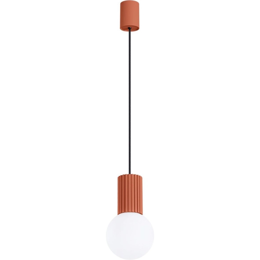 Lámpara colgante HALO 1xG9/8W/230V diá. 12 cm naranja