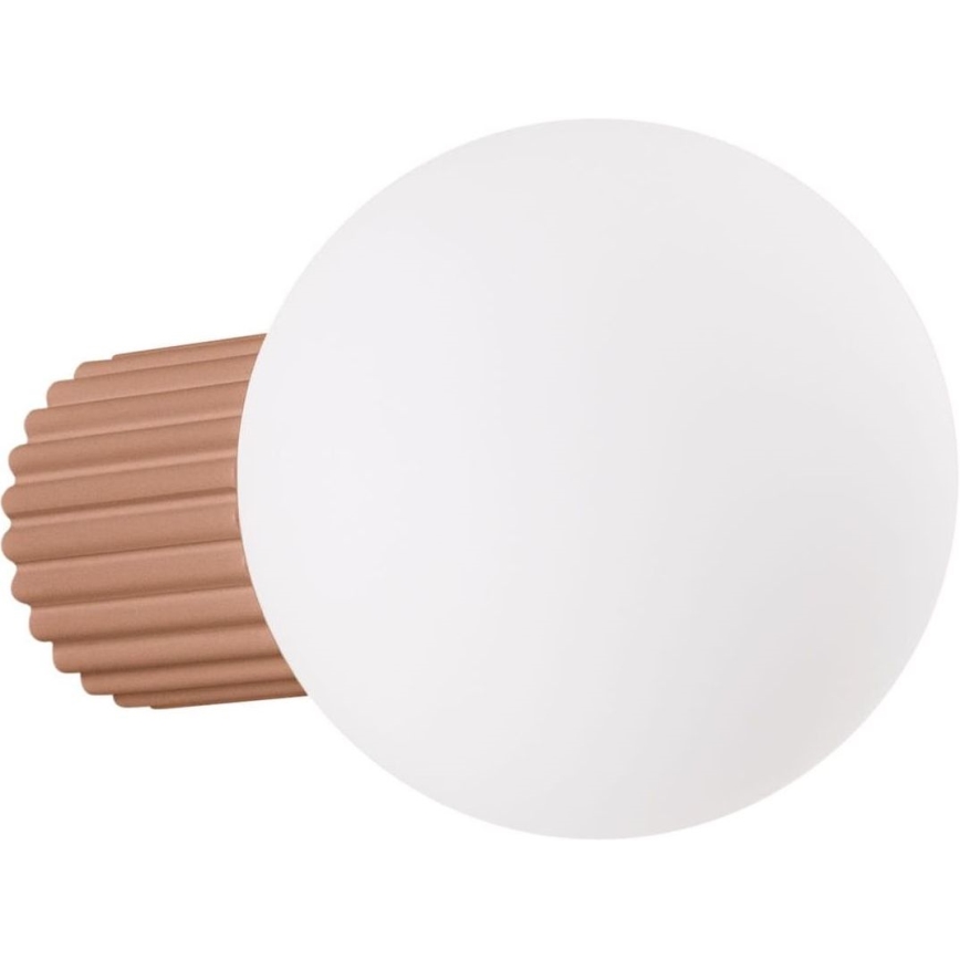 Aplique de baño HALO 1xG9/8W/230V diá. 12 cm IP44 marrón
