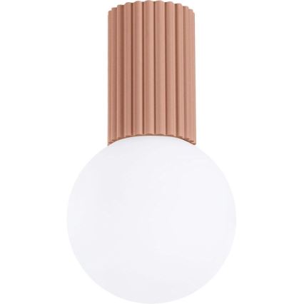 Plafón de baño HALO 1xG9/8W/230V diá. 12 cm IP44 marrón