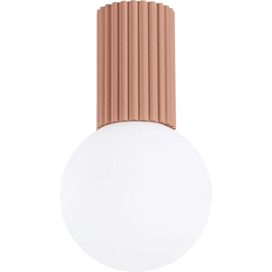 Plafón de baño HALO 1xG9/8W/230V diá. 12 cm IP44 marrón