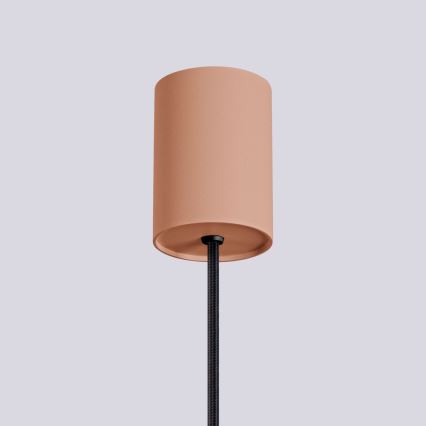 Lámpara colgante HALO 1xG9/8W/230V diá. 12 cm marrón