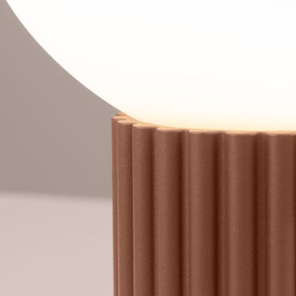 Lámpara de mesa HALO 1xG9/8W/230V diá. 12 cm marrón