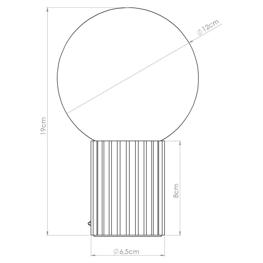 Lámpara de mesa HALO 1xG9/8W/230V diá. 12 cm marrón