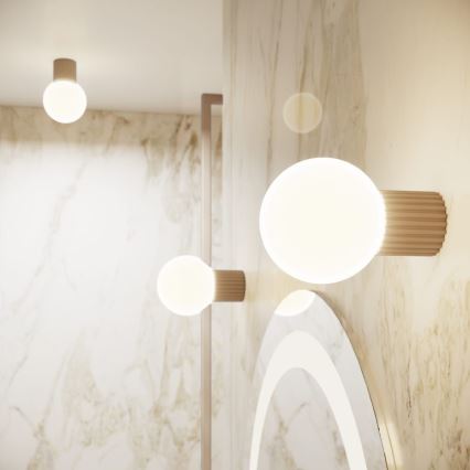 Aplique de baño HALO 1xG9/8W/230V diá. 12 cm IP44 beige