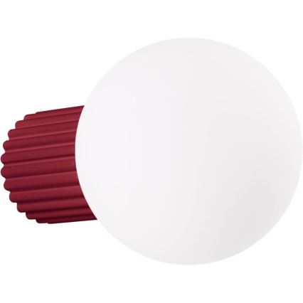 Aplique de baño HALO 1xG9/8W/230V diá. 12 cm IP44 rojo