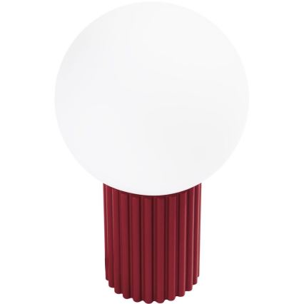 Lámpara de mesa HALO 1xG9/8W/230V diá. 12 cm rojo