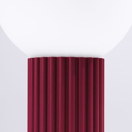 Lámpara de mesa HALO 1xG9/8W/230V diá. 12 cm rojo