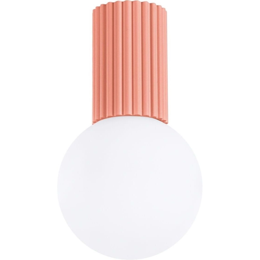 Plafón de baño HALO 1xG9/8W/230V diá. 12 cm IP44 rosa