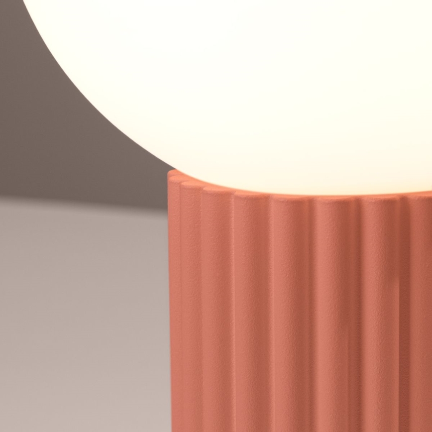 Lámpara de mesa HALO 1xG9/8W/230V diá. 12 cm rosa