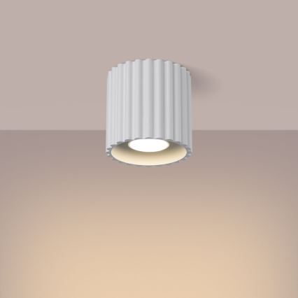 Foco empotrable AURA 1xGU10/10W/230V 10 cm blanco