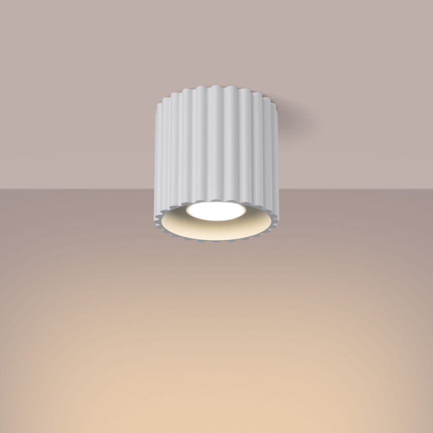 Foco empotrable AURA 1xGU10/10W/230V 10 cm blanco