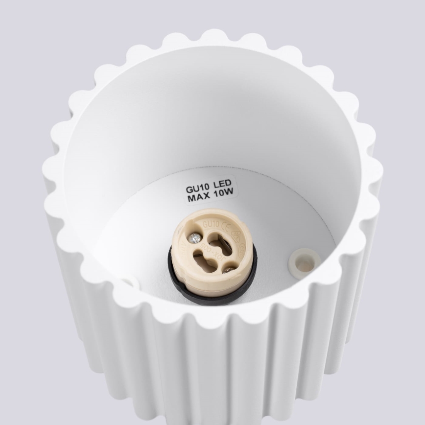 Foco empotrable AURA 1xGU10/10W/230V 10 cm blanco