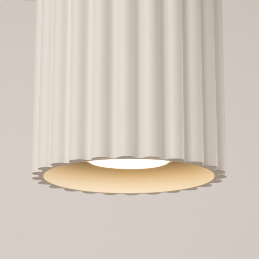 Foco AURA 1xGU10/10W/230V 10 cm color crema