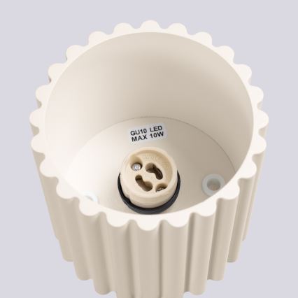 Foco AURA 1xGU10/10W/230V 10 cm color crema