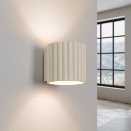 Aplique de pared AURA 1xG9/10W/230V color crema