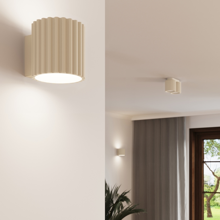Aplique de pared AURA 1xG9/10W/230V color crema