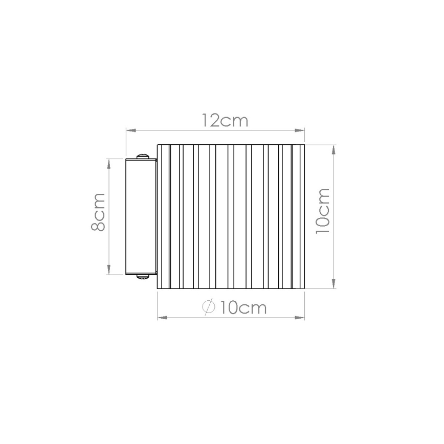Aplique de pared AURA 1xG9/10W/230V color crema