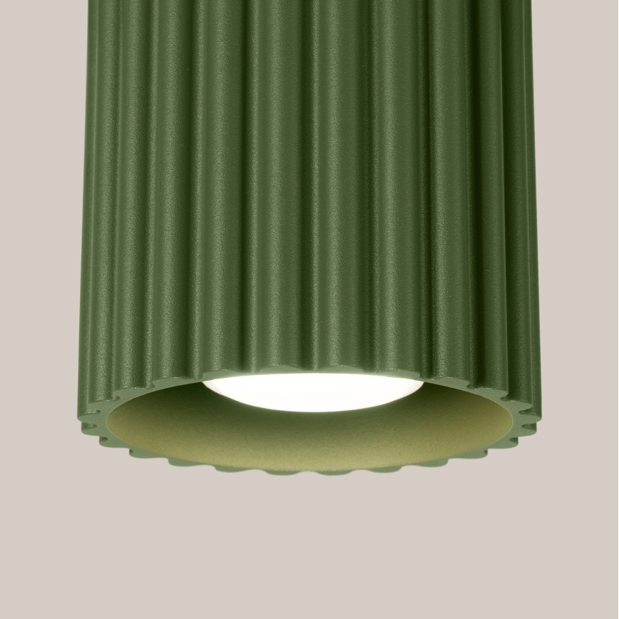 Foco AURA 1xGU10/10W/230V 10 cm verde