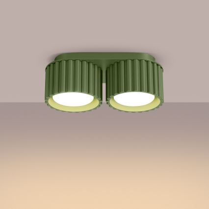 Foco direccional AURA 2xGX53/10W/230V, verde