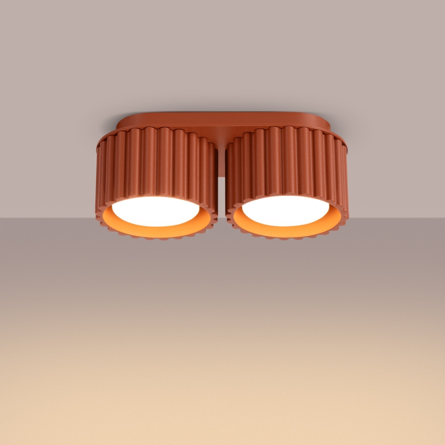 Foco AURA 2xGX53/10W/230V naranja