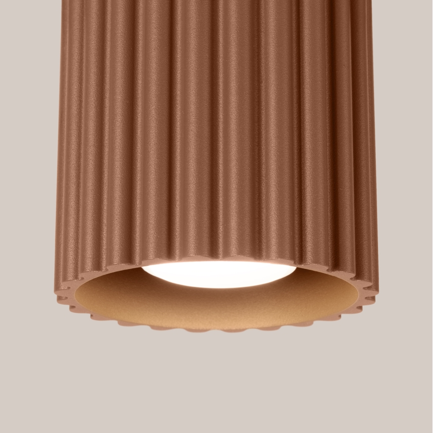 Foco AURA 1xGU10/10W/230V 10 cm marrón