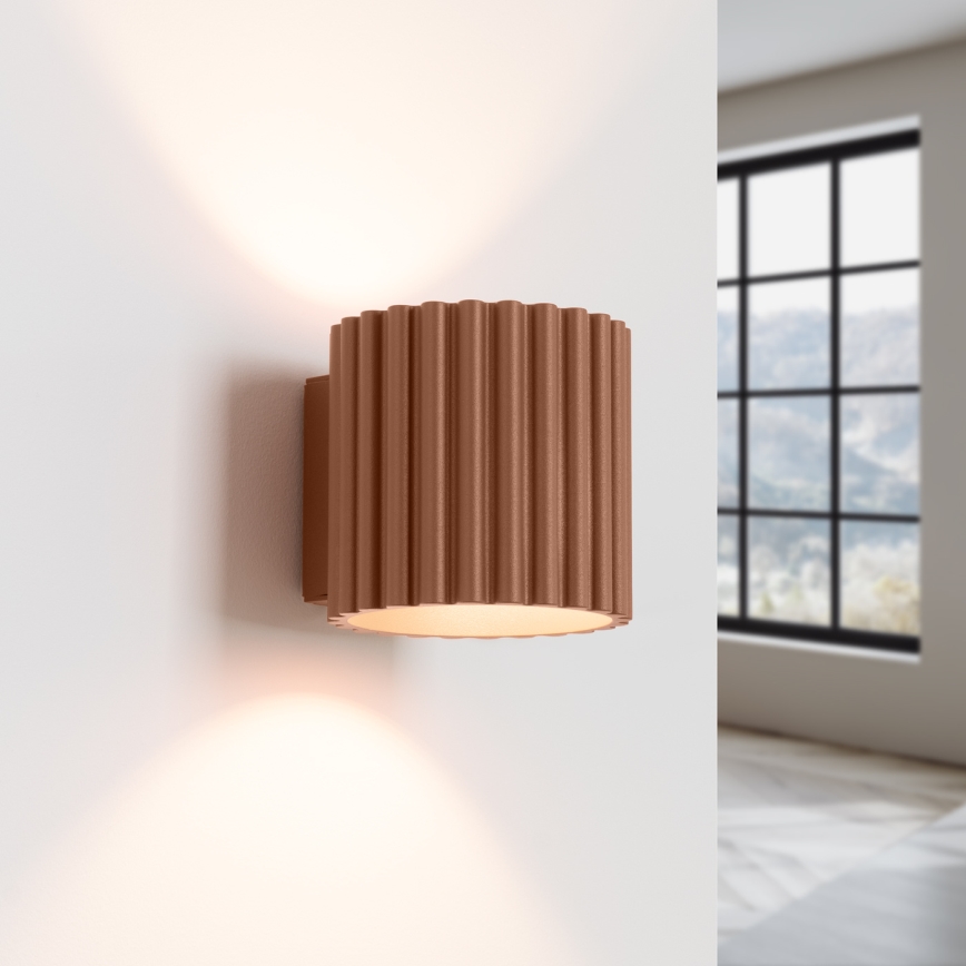 Aplique de pared AURA 1xG9/10W/230V marrón