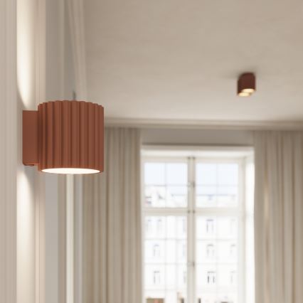 Aplique de pared AURA 1xG9/10W/230V marrón