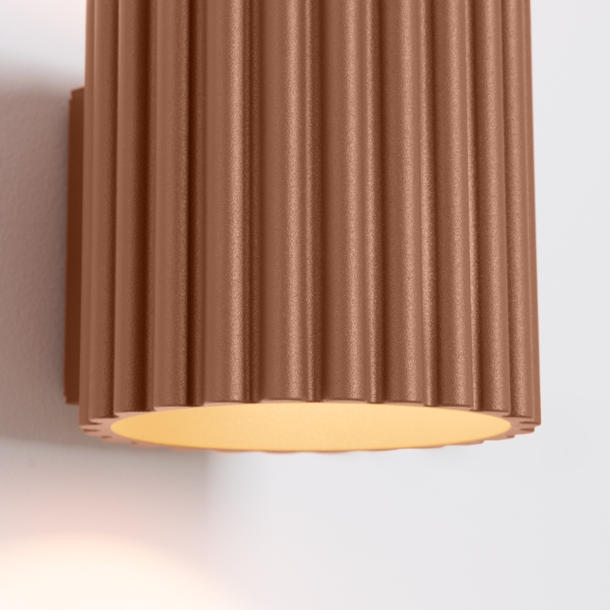 Aplique de pared AURA 1xG9/10W/230V marrón