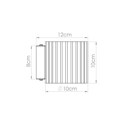 Aplique de pared AURA 1xG9/10W/230V marrón