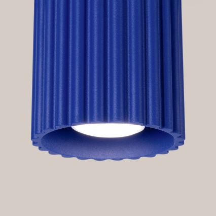 Foco direccional AURA 1xGU10/10W/230V 10 cm azul