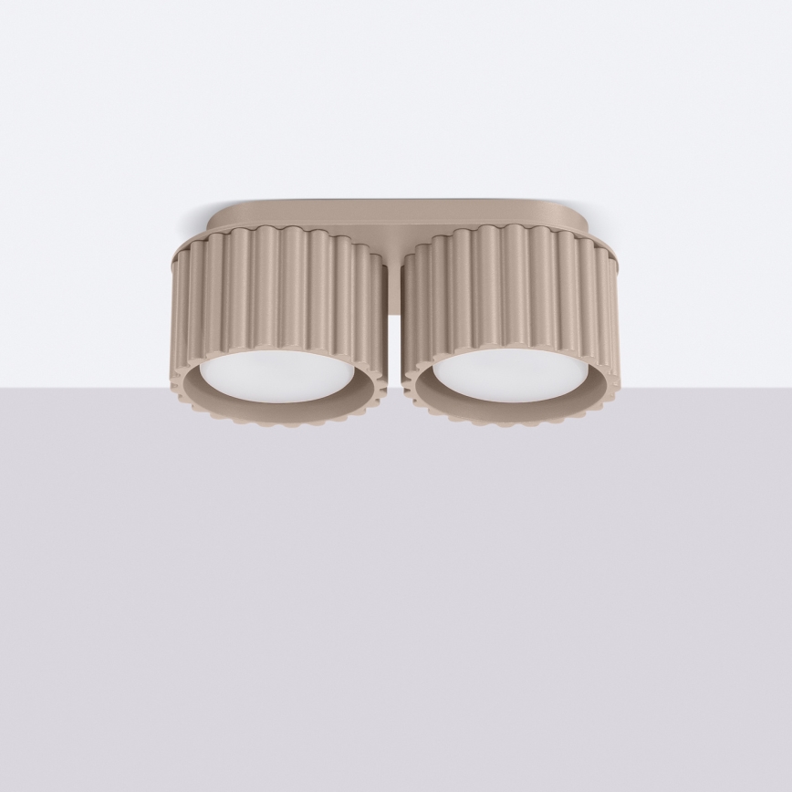 Foco orientable AURA 2xGX53/10W/230V taupe