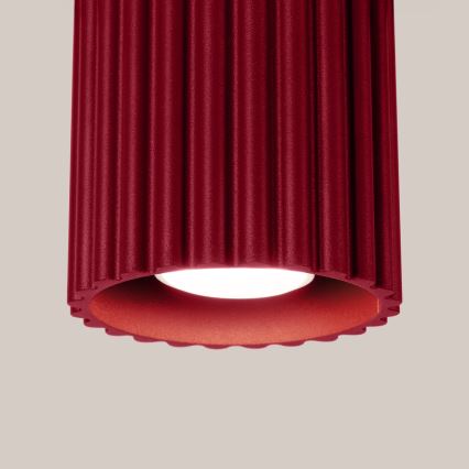 Foco AURA 1xGU10/10W/230V 10 cm rojo