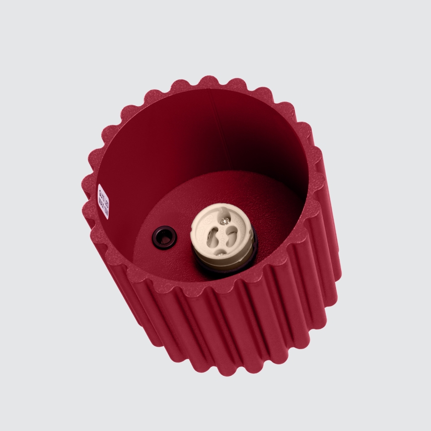 Foco AURA 1xGU10/10W/230V 10 cm rojo