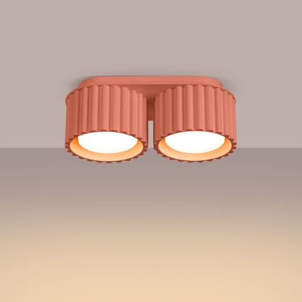 Foco AURA 2xGX53/10W/230V rosa