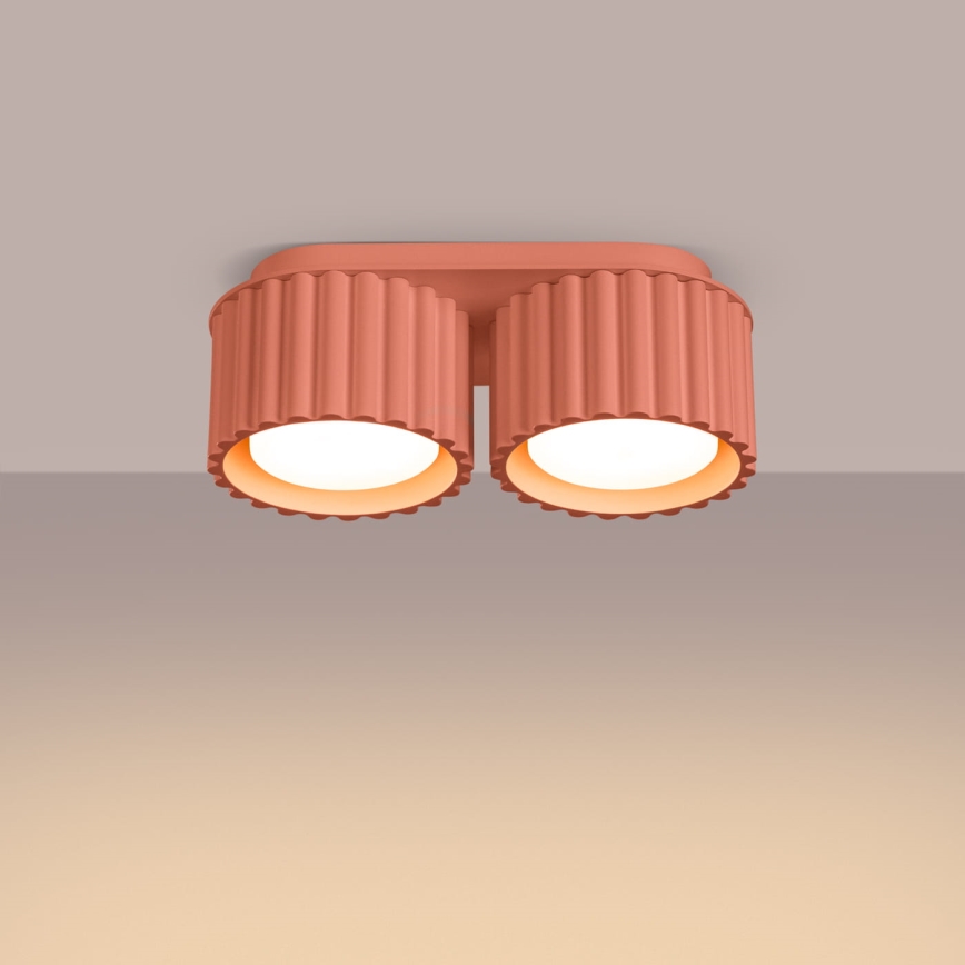 Foco AURA 2xGX53/10W/230V rosa